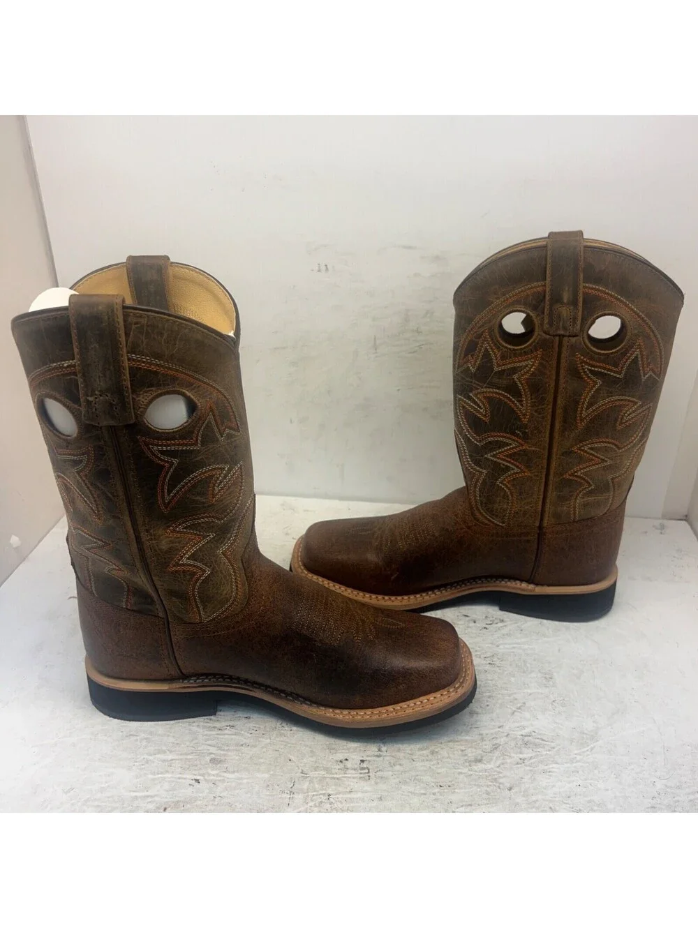 Smoky Mountain Men's Bandera Cowboy Western Boot 4209 Brown Leather Size 7.5EE